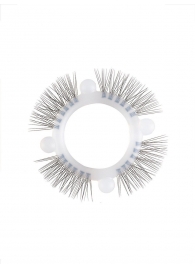 Эластичное кольцо с «ресничками» и 4 шариками - Sextaz - в Таганроге купить с доставкой