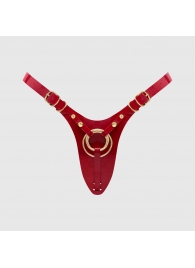 Красный пояс для фиксации насадок Strap-On-Me Leatherette Harness Fabulous - Strap-on-me - купить с доставкой в Таганроге