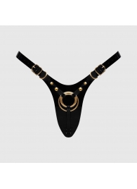 Черный пояс для фиксации насадок Strap-On-Me Leatherette Harness Fabulous - Strap-on-me - купить с доставкой в Таганроге