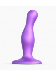 Фиолетовая насадка Strap-On-Me Dildo Plug Curvy size S - Strap-on-me - купить с доставкой в Таганроге