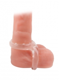 Прозрачное двойное эрекционное кольцо - Sex Expert - в Таганроге купить с доставкой