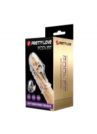 Прозрачная насадка на пенис Booker - 8 см. - Baile - в Таганроге купить с доставкой