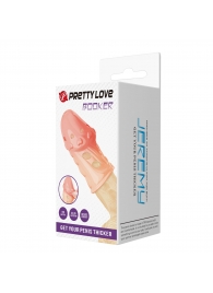 Телесная насадка на пенис Booker - 8 см. - Baile - в Таганроге купить с доставкой