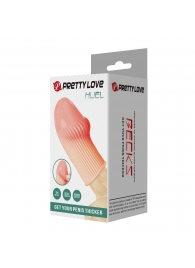 Телесная насадка на пенис Huel - 9 см. - Baile - в Таганроге купить с доставкой