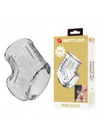 Прозрачная насадка на пенис и мошонку - Baile - в Таганроге купить с доставкой