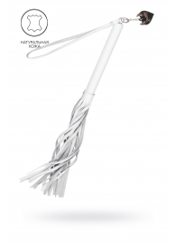 Белая кожаная плеть - 50 см. - Pecado - купить с доставкой в Таганроге