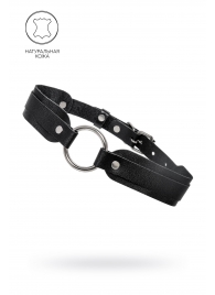 Черный кожаный чокер-ошейник со скруглёнными углами - Pecado - купить с доставкой в Таганроге