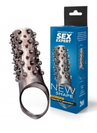 Дымчатая насадка на пенис с шипами и выпуклостями - 12,5 см. - Sex Expert - в Таганроге купить с доставкой