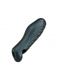 Серая силиконовая насадка на пенис с подхватом Manwan Ryzer - Manwan - в Таганроге купить с доставкой