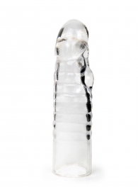 Прозрачная закрытая насадка на член - 15 см. - Sex Expert - в Таганроге купить с доставкой