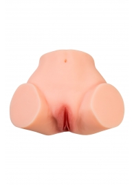 Телесный реалистичный мастурбатор-полуторс с 2 любовными входами - No Name - в Таганроге купить с доставкой