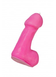 Розовая свеча в форме пениса - 47 гр. - Pecado - купить с доставкой в Таганроге