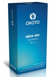Презервативы OKOTO Mega Mix - 18 шт. - Sitabella - купить с доставкой в Таганроге