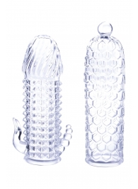 Набор из 2 прозрачных насадок на член Seductive Tickler Sleeves Set - NMC - в Таганроге купить с доставкой