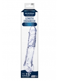 Прозрачная насадка-удлинитель Length Enhancer с подхватом - 22,3 см. - NMC - в Таганроге купить с доставкой