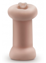 Телесный люминесцентный двусторонний мастурбатор Tasha - Blush Novelties - в Таганроге купить с доставкой