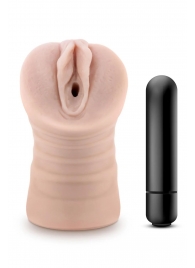 Телесный мастурбатор-вагина Ayumi с вибрацией - Blush Novelties - в Таганроге купить с доставкой
