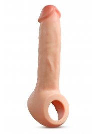 Телесная насадка-удлинитель Thrive 8.75 Inch Realistic Penis Extender Sleeve - 22,2 см. - Blush Novelties - в Таганроге купить с доставкой
