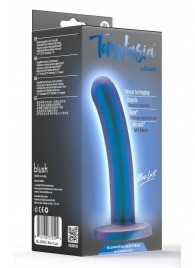 Синяя насадка с гладкой поверхностью Surrender 5.75 Inch Intermediate Pegging Dildo - 14,6 см. - Blush Novelties - купить с доставкой в Таганроге