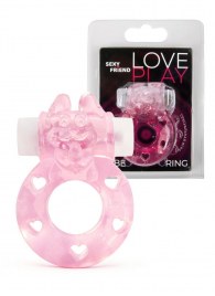 Розовое эрекционное виброкольцо в форме зайчика - 1137 - в Таганроге купить с доставкой