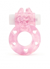 Розовое эрекционное виброкольцо в форме зайчика - 1137 - в Таганроге купить с доставкой