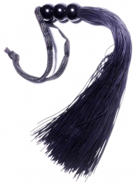 Черная силиконовая плетка - 25,4 см. - Boys of Toys - купить с доставкой в Таганроге