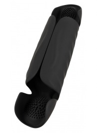 Черный вибромастурбатор с трехточечной стимуляцией Penis Trainer with 3 Point Stimulation - Orion - в Таганроге купить с доставкой