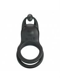 Черное перезаряжаемое виброкольцо Goodwin - Baile - в Таганроге купить с доставкой