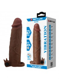 Коричневая насадка на пенис Xerxes - 22 см. - Baile - в Таганроге купить с доставкой