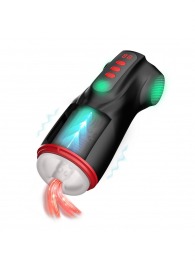 Интерактивный мастурбатор Raven с вакуумом, вибрацией и подсветкой - Shots Media BV - в Таганроге купить с доставкой