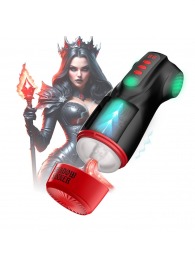 Интерактивный мастурбатор Raven с вакуумом, вибрацией и подсветкой - Shots Media BV - в Таганроге купить с доставкой