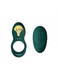 Зеленое эрекционное виброкольцо Bayek с пультом ДУ - Zalo - в Таганроге купить с доставкой
