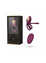 Фиолетовое эрекционное виброкольцо Bayek с пультом ДУ - Zalo - в Таганроге купить с доставкой