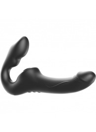 Черный безремневой страпон с 3 моторами - Ibiza - купить с доставкой в Таганроге