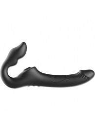 Черный безремневой страпон с 3 моторами - Ibiza - купить с доставкой в Таганроге