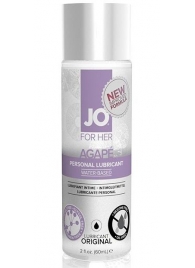 Лубрикант на водной основе для женщин JO AGAPE LUBRICANT ORIGINAL - 60 мл. - System JO - купить с доставкой в Таганроге