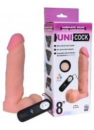 Фаллическая насадка Харнесс UNICOCK 8  с вибрацией - 20 см. - LOVETOY (А-Полимер) - купить с доставкой в Таганроге