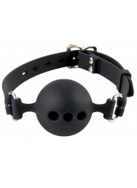 Силиконовый кляп-шар с отверстиями для дыхания Silicone Breathable Ball Gag Small - Pipedream - купить с доставкой в Таганроге