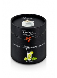Массажная свеча с ароматом мохито Bougie de Massage Mojito - 80 мл. - Plaisir Secret - купить с доставкой в Таганроге