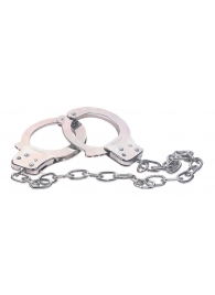 Наручники из металла с длинной цепочкой CHROME HANDCUFFS METAL HANDCUFFS W. KEY - NMC - купить с доставкой в Таганроге