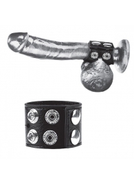 Ремень на член и мошонку 1.5  Cock Ring With Ball Strap - BlueLine - купить с доставкой в Таганроге