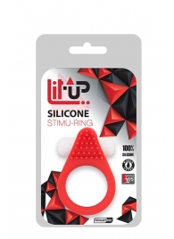 Красное эрекционное кольцо LIT-UP SILICONE STIMU RING 1 RED - Dream Toys - в Таганроге купить с доставкой