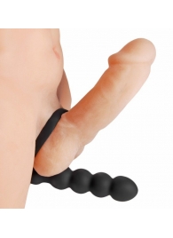 Насадка для двойного проникновения Double Fun Cock Ring with Double Penetration Vibe - XR Brands - в Таганроге купить с доставкой