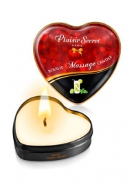 Массажная свеча с ароматом мохито Bougie Massage Candle - 35 мл. - Plaisir Secret - купить с доставкой в Таганроге