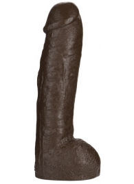 Большая насадка для трусиков Vac-U-Lock Realistic Hung - 31,7 см. - Doc Johnson - купить с доставкой в Таганроге