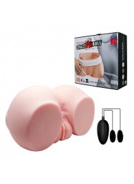 Телесный мастурбатор с двумя любовными тоннелями и вибрацией - Baile - в Таганроге купить с доставкой