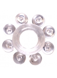 Прозрачное эрекционное кольцо Rings Bubbles - Lola Games - в Таганроге купить с доставкой