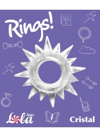 Прозрачное эрекционное кольцо Rings Cristal - Lola Games - в Таганроге купить с доставкой