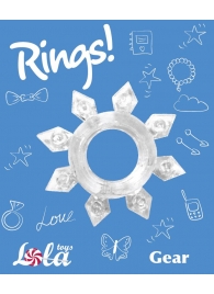 Прозрачное эрекционное кольцо Rings Gear - Lola Games - в Таганроге купить с доставкой