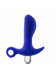 Синий стимулятор простаты с ручкой-кольцом Performance Prostimulator 02 - Blush Novelties - в Таганроге купить с доставкой